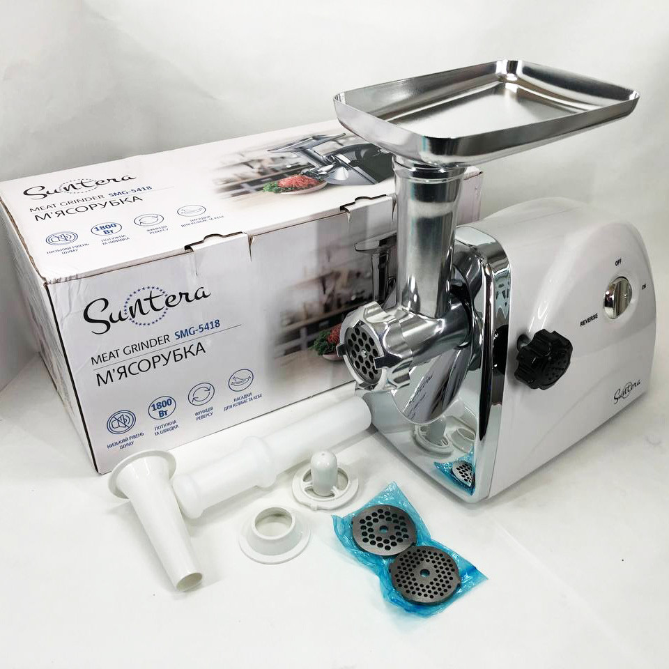 М'ясорубки надійні Suntera SMG-5418W, М'ясорубки з соковижималкою і шинковкою Міні ' KM-30 Івано-Франківськ - фото 5