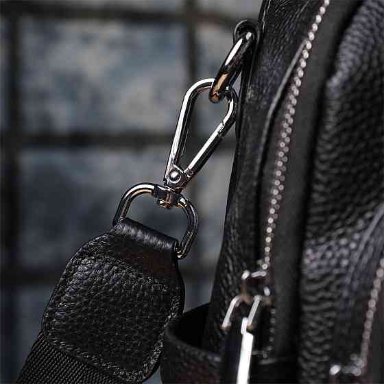 Жіночий рюкзак з натуральної шкіри Vintage 23059 Чорний Київ