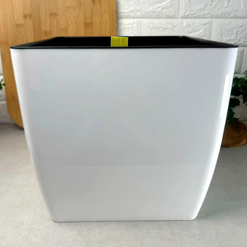 Вазон Квадро 16*16*15,5см низький білий Алеана Житомир - фото 3