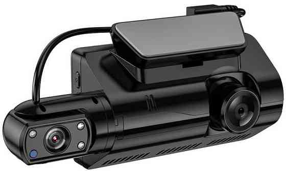 Відеореєстратор HOCO Di07 з двома камерами HD, чорний Вінниця