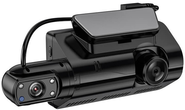 Відеореєстратор HOCO Di07 з двома камерами HD, чорний Вінниця - фото 3