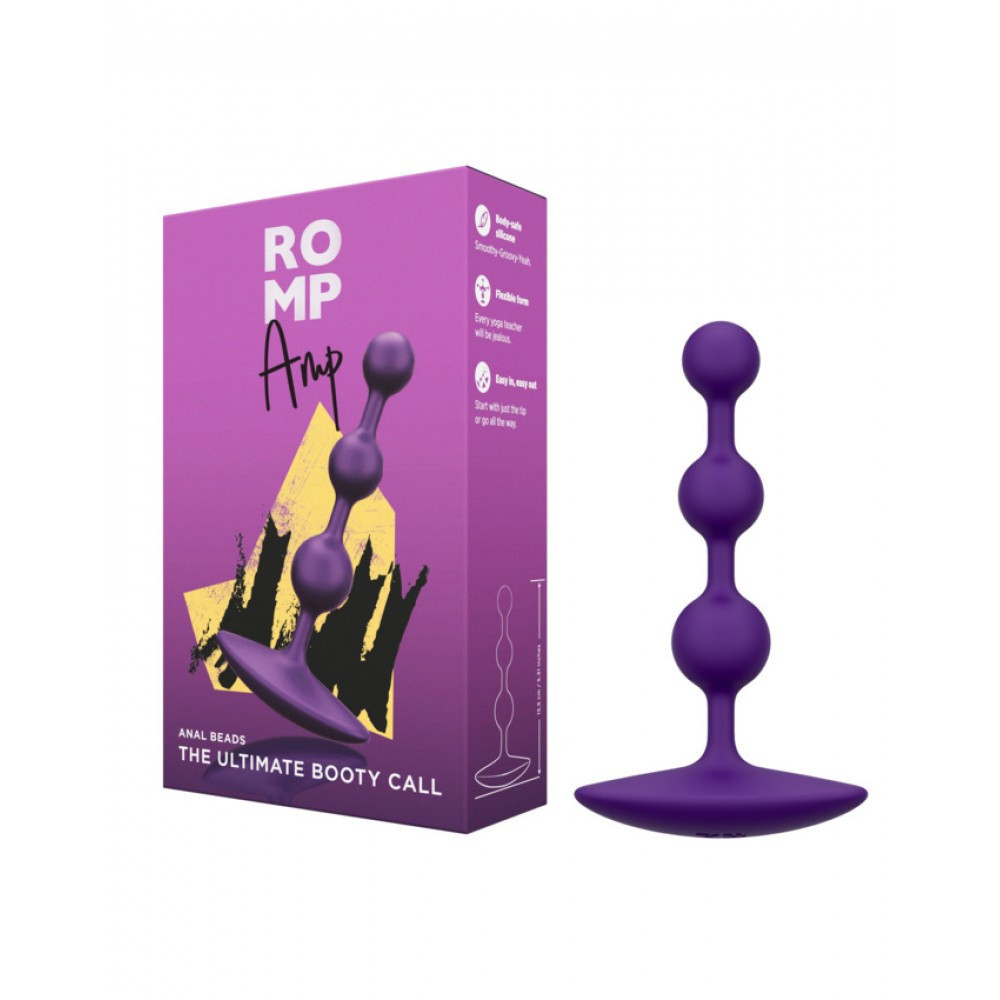 Силиконовые анальные бусы Romp Amp Sex Aura Киев - изображение 1