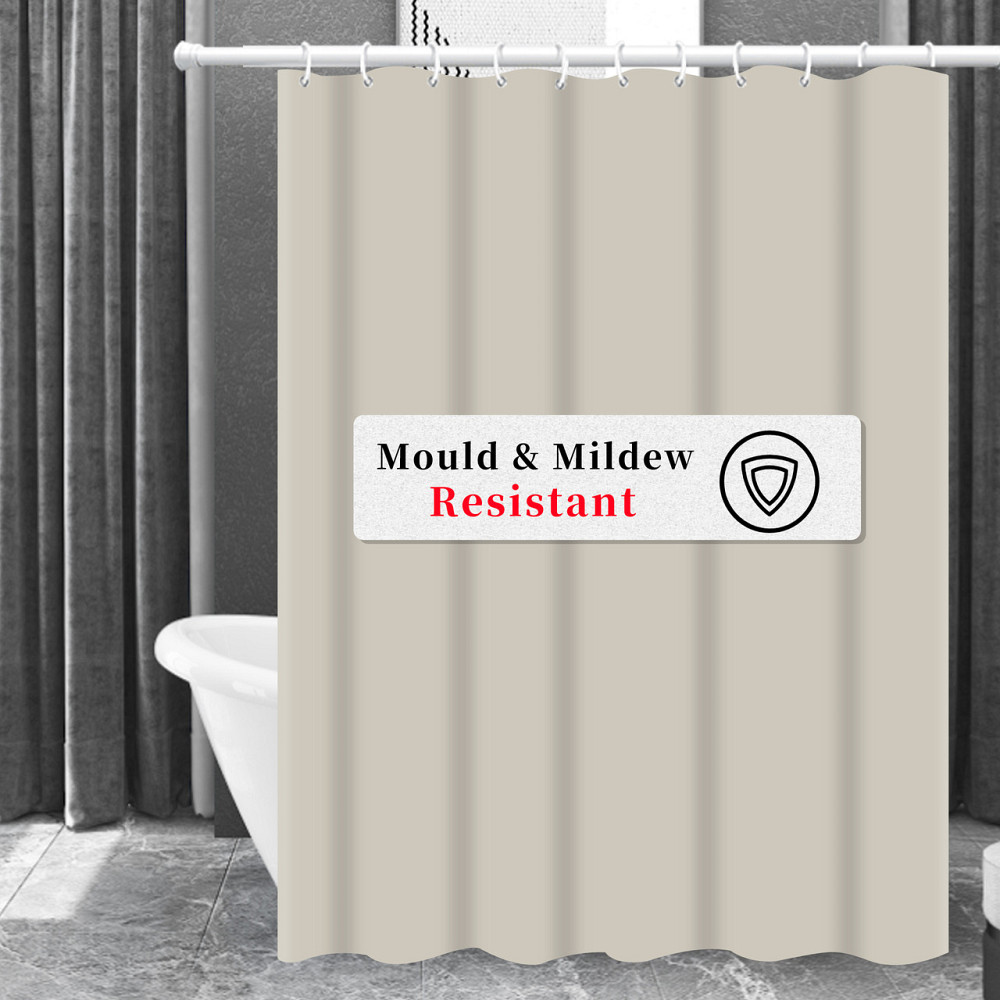 Шторка для ванны из полиэстера водонепроницаемая Bathlux 180x180 см с кольцами, занавеска для ванной Каменец-Подольский - изображение 2