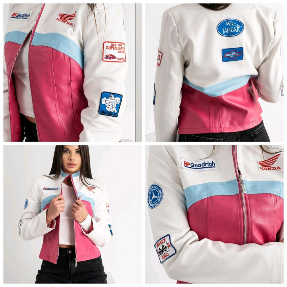 Жіноча куртка Formula 1 Street Racing Еко-шкіра синтепон (розмір XL) Київ - фото 8