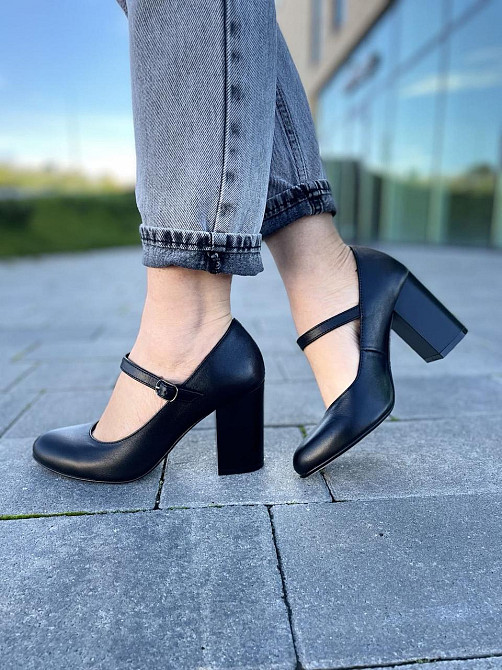 Nivelle Туфлі жіночі NIVELLE чорні натуральна шкіра каблук 8 см (1765/8029-8052) Коломыя - изображение 9