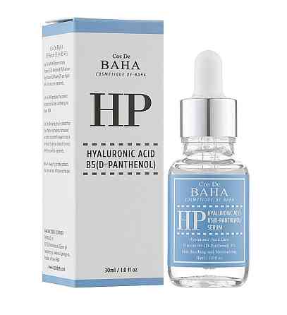 Увлажняющая сыворотка с гиалуроновой кислотой, Д-пантенолом 4% Hyaluronic Acid + 4% Vitamin B5 Cos De Baha 30 мл Винница