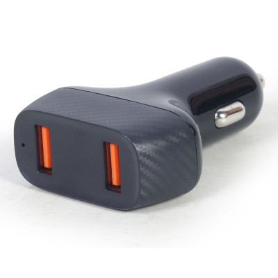 Зарядний пристрій Gembird 2 port 36W QC3.0 (TA-U2QC3-CAR-01) Вінниця - фото 1