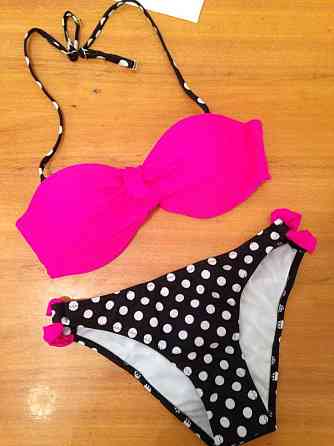 Купальник в горох роздільний жіночий пуш ап різнобарвний Київ