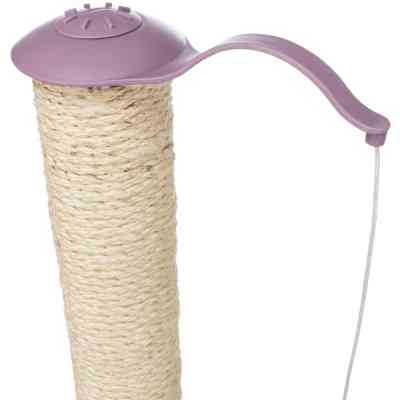 Дряпка (кігтеточка) для котів Trixie Junior Стовпчик-лапа з іграшками 40х38х50 см світло-бузковий (4011905429311) Вінниця