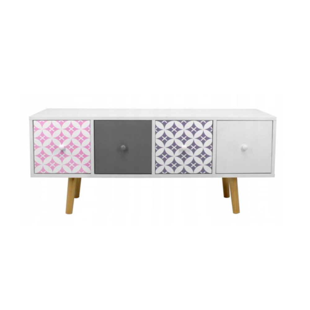 Комод Chomik RETRO з висувними шухлядами білий Київ - фото 4