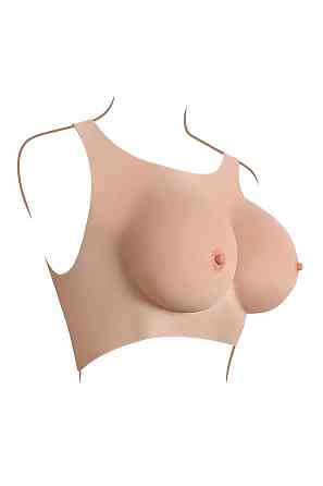 Накладні груди топ Gender X Undergarments Plate C-Cup бежеві, 28 см Sex Aura Київ
