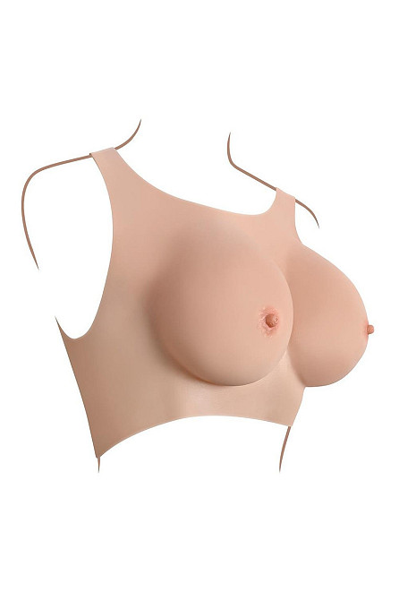 Накладні груди топ Gender X Undergarments Plate C-Cup бежеві, 28 см Sex Aura Київ - фото 5