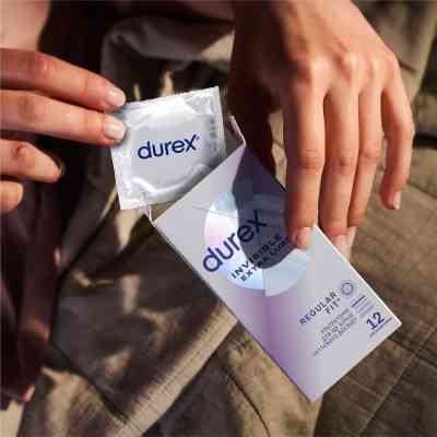 Презервативи Durex Invisible Extra Lube ультратонкі з додатковою змазкою 12 шт. (5052197057089) Вінниця