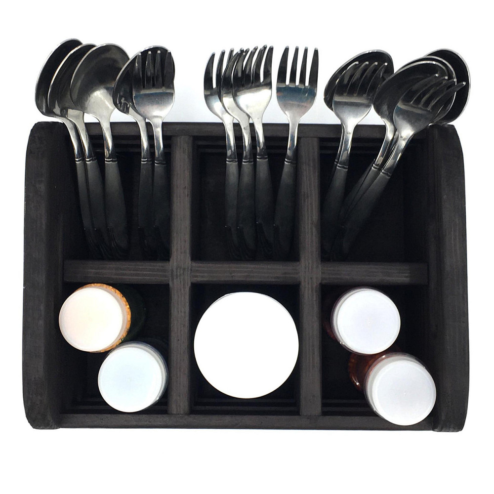 Підставка для столових приладів "Лекка" венге Миколаїв - фото 4