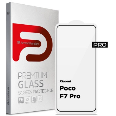 Скло захисне Armorstandart ArmorStandart Pro Xiaomi Poco F7 Pro Black (ARM80413) Вінниця - фото 1