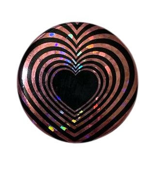 Значок  "OP Heart Blak/pink" d 2.5см Рівне - фото 1