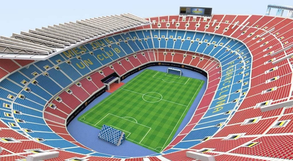 Стадіон Камп Ноу. Величезні 3D пазли "Camp Nou" Тривимірний конструктор-головоломка Кам'янець-Подільський - фото 8