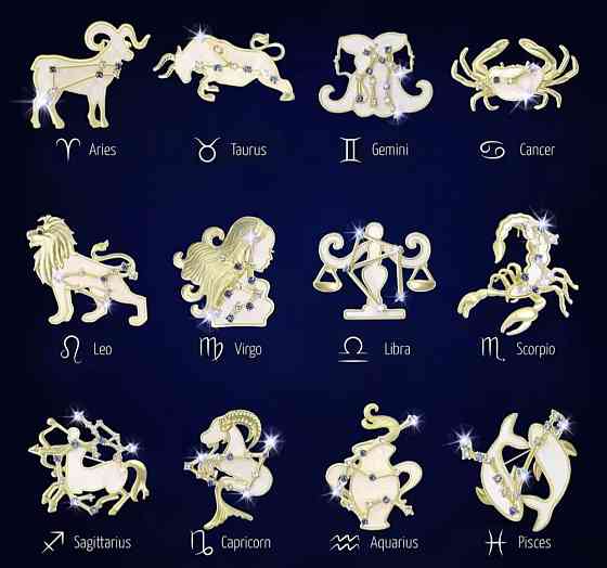 Брошка знак зодіаку "Терези" Сріблястий Сміла