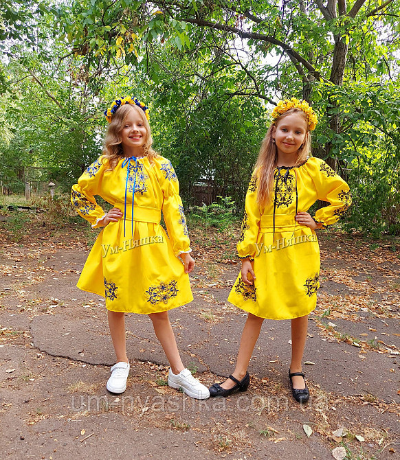 Сукня вишиванка жовто-чорна Кривой Рог - изображение 6