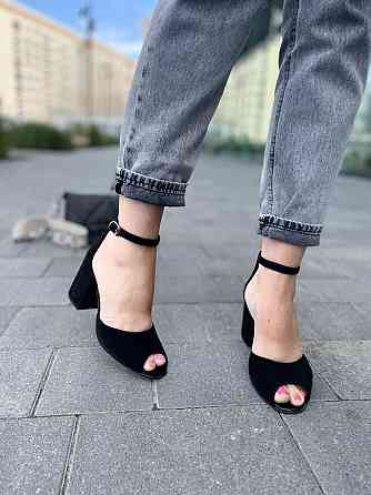 ARLEN Босоніжки жіночі ARLEN Бос-К-01 чорні (літо, замша натуральна) (3749) Коломыя