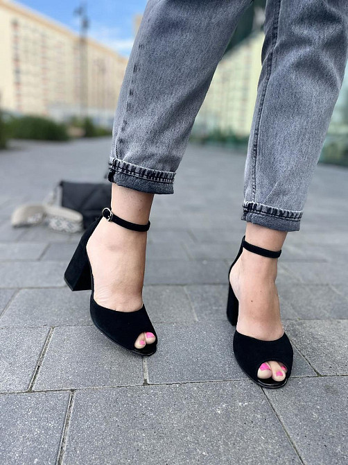 ARLEN Босоніжки жіночі ARLEN Бос-К-01 чорні (літо, замша натуральна) (3749) Коломыя - изображение 5