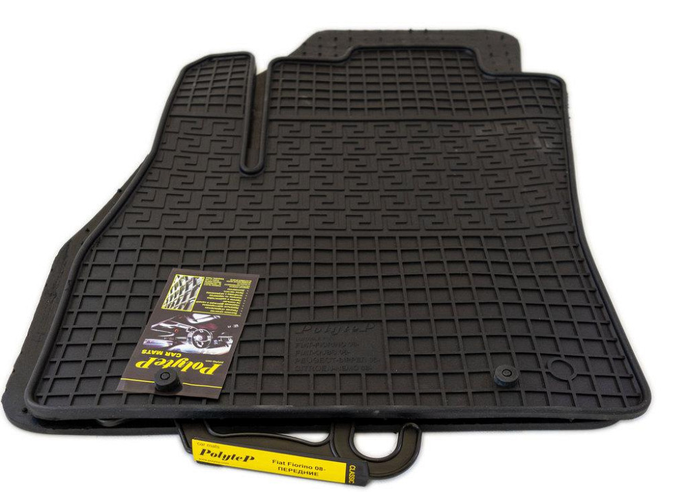 Коврики гумові в салон Fiat Fiorino/Qubo, Peugeot Bipper, Citroen Nemo (2008-), передні, комплект 2 шт. Київ - фото 1