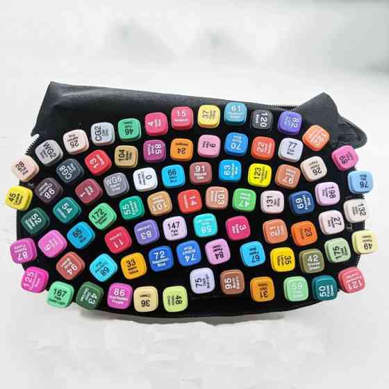 Маркеры для детей 80, Набор цветных маркеров фломастеров touch, Маркеры спиртовые GS-77 Львов