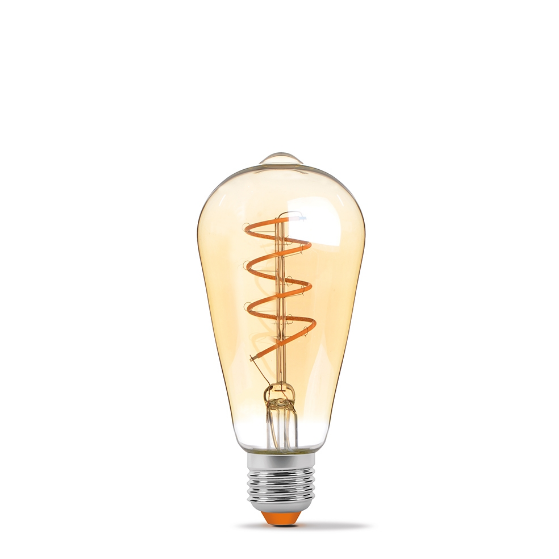 Лампа ST64 5W E27 2200К 220V Filament ASD LED Videx Житомир