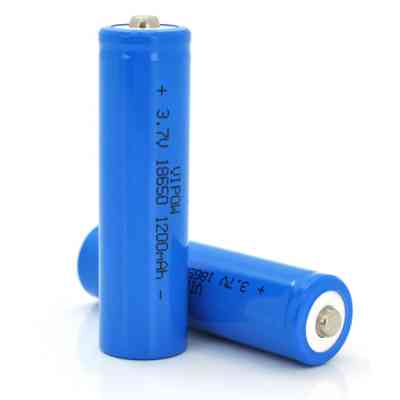 Акумулятор 18650 Li-Ion ICR18650 TipTop, 1200mAh, 3.7V, Blue Vipow (ICR18650-1200mAhTT) Вінниця