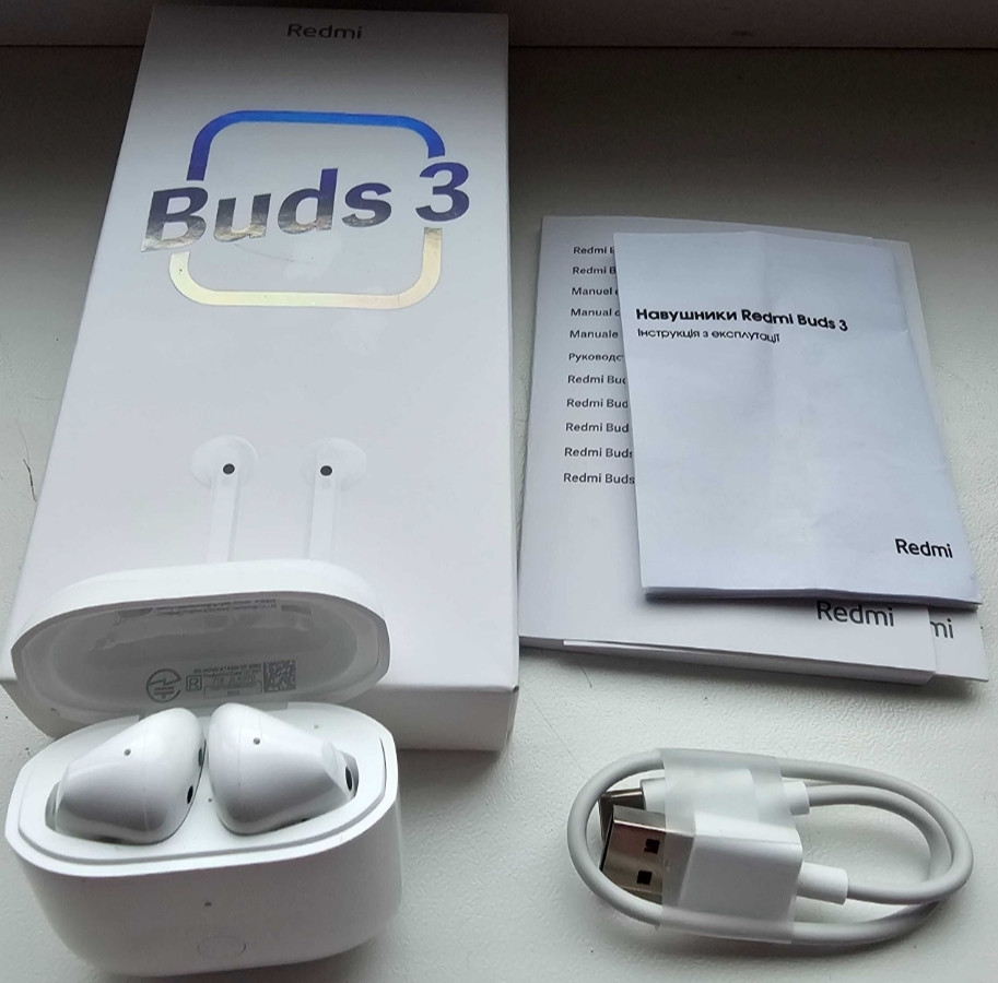 Наушники Беспроводные Xiaomi Redmi Buds 3 Original White. Киев - изображение 5