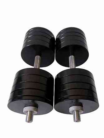 Гантелі набірні 2 по 42 кг Гантелі, гирі, штанги та диски металеві з порошковим фарбуванням Київ