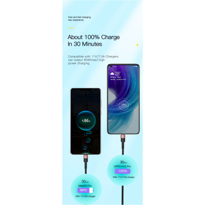 Дата кабель USB 2.0 AM to USB-C 3.0m 7A black Essager (EXCT-XCC01) Вінниця - фото 11