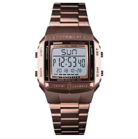 Спортивний годинник Skmei Illuminator Темне кофе Вінниця