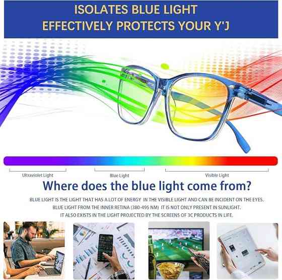 Окуляри для зору з захистом від синього світла Cojwis +2.0 Луцьк