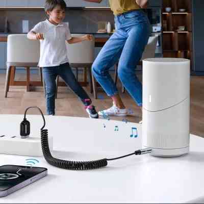 FM модулятор Essager Lingfeng Bluetooth 5.0 Aux Adapter Car Wireless Receiver USB (EBT-LF01-P) Вінниця