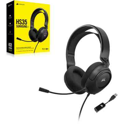 Наушники Corsair HS35 Surround v2 Multiplatform Gaming Carbon (CA-9011386-EU) Винница