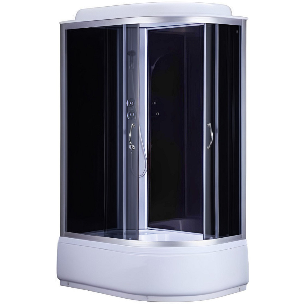 Душовий бокс асиметричний лівий OBRA H120GBSL (H120BL) BRAVO (3уп.) Тернополь - изображение 1