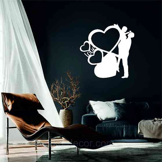 Декоративное настенное Панно «Любовь», Декор на стену 70*70 см, Белый Киев