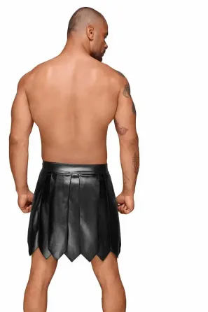 Чоловіча спідниця гладіатора Noir Handmade H053 Eco leather men's gladiator skirt - XL Львів