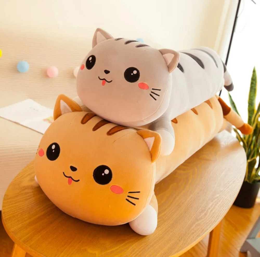 Кот батон розовой 110см мягкая игрушка подушка обнимашка Київ - фото 4