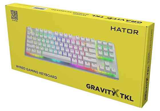 Клавіатура Hator Gravity X TKL Orange White (HTK551UA) Білий Харків