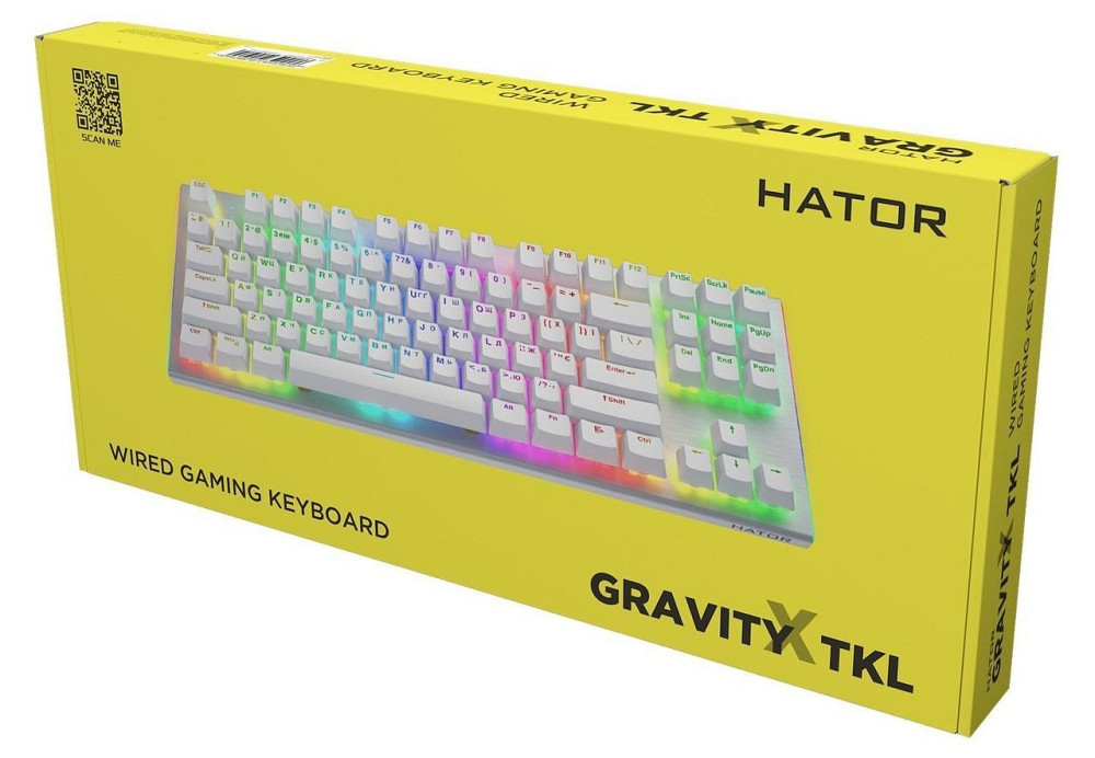 Клавіатура Hator Gravity X TKL Orange White (HTK551UA) Білий Харків - фото 5