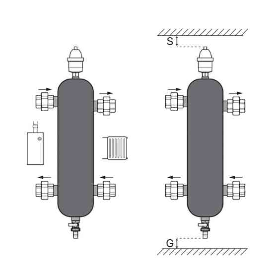 Гідрострелка Koer KR.S1032 4/2  1"НР SUS304   ( KR2959 ) 22929 Харків
