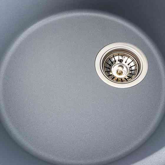 VALESO Гранітна мийка для кухні VALESO ONYX 5847 матова Сірий металік Київ