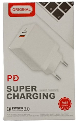 СЗУ PD Super Charging USB x 1 PD x 1 QC3.0 20W/ 889/ 6924 Дніпро - фото 1