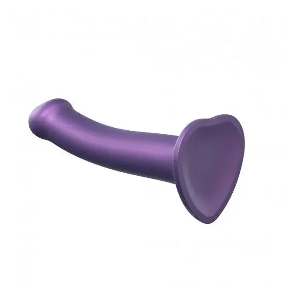 Насадка для страпону Strap-On-Me Mono Density Dildo Violet M, діам. 3,3 см, одношаровий силікон, гну Львів