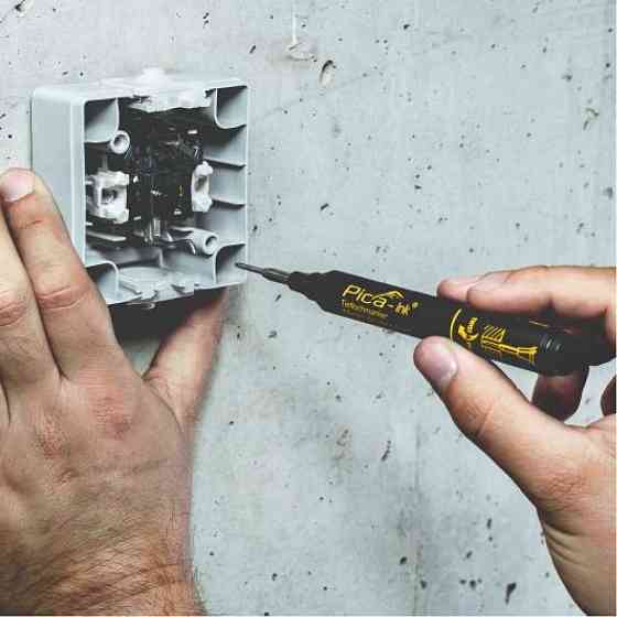 Маркер фірмовий з довгим носиком Pica-Ink Deep Hole Marker, 150/46 чорний Одеса