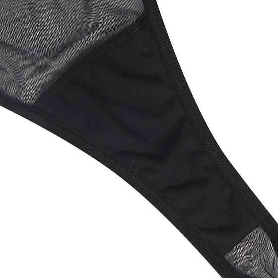 Боди полупрозрачное Star Night с бриллиантовым поясом, черное, XL-XXL Sex Aura Киев