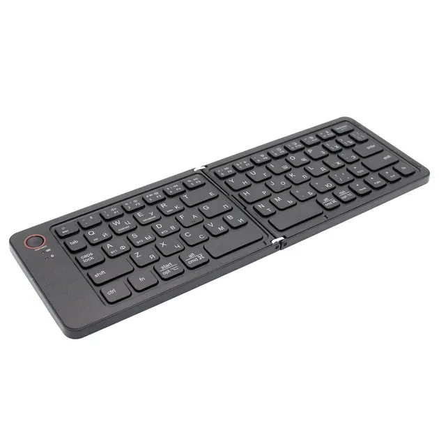 Складная  портативная мини Bluetooth-клавиатура B023 для Android, IOS, Windows (eng/ru) Black,67 клавиш Одесса - изображение 9