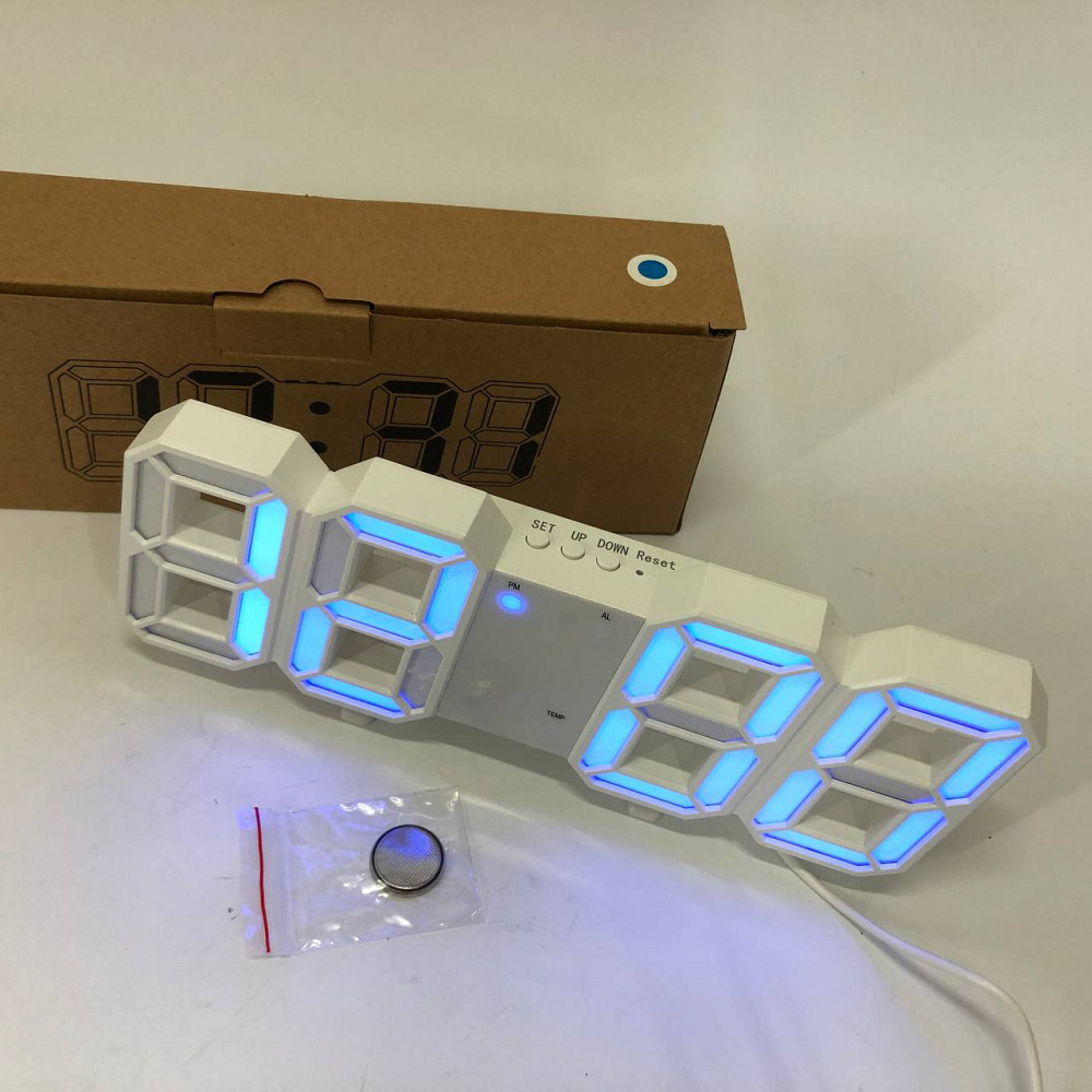 Электронные настольные часы digital, Практичные электронные часы Настольные цифровые с подсветкой BK-65 Львов - изображение 3